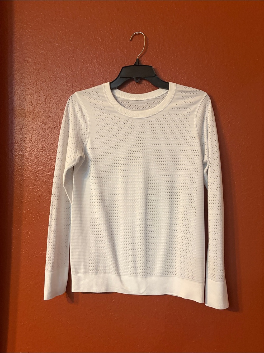 lululemon athletica White Perforated Crewneck Sweater